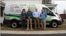  ?? COURTESY OF JEN BURYNSKI ?? From left: Kathleen Harris, former THUR-O Pest co-owner; Tim Harris, former THUR-O Pest co-owner; Dennis Murphy, Moyer Pest Control manager; and Bob Williamson, Moyer general manager.