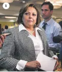  ??  ?? 1 1. Gov. Susana Martinez’s approval rating fell to 37 percent, according to a recent poll.