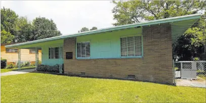  ?? The Associated Press file ?? The home of civil rights leaders Medgar and Myrlie Evers in Jackson, Miss., is among the four new national monuments envisioned in a bill that the Senate passed Tuesday by a vote of 92-8.