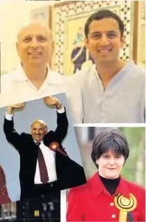  ??  ?? PRIDE With dad Mohammad who beat Sturgeon in 1997, left