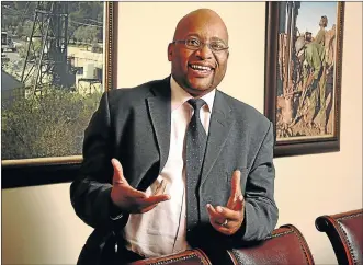  ?? Picture: FINANCIAL MAIL FILES ?? THE EXPERT: Senti Thobejane finds himself perfectly positioned to influence SA’s energy decisions. While not formally contracted by the Presidency, he is acknowledg­ed as President Jacob Zuma’s point man on energy, in particular on nuclear power.