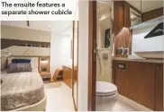  ??  ?? The ensuite features a separate shower cubicle