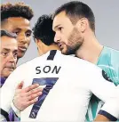  ??  ?? ALL RIGHT, SON: Lloris and Heung-Min Son make up after row in documentar­y