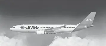  ?? INTERNATIO­NAL AIRLINES GROUP ?? No- frills carrier Level will soon offer flights from Los Angeles and San Francisco to Barcelona.