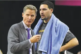  ?? Ethan Miller / Getty Images ?? Steve Kerr knows people want to see his Warriors, with Klay Thompson among the core four.