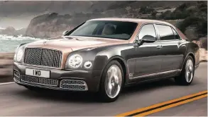  ??  ?? Mulsanne extended wheelbase, for when a regular-sized Bentley just won’t do.