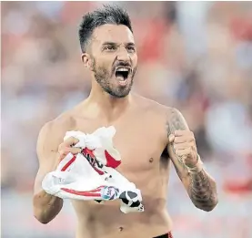  ?? AFP ?? Nacho. Scocco perdió terreno en 2019 pero hizo goles importante­s.