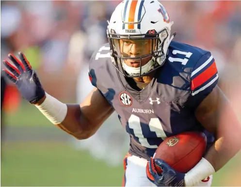  ?? (Photo by Butch Dill, AP file) ?? Auburn wide receiver Kyle Davishas been dismissed from the team. Coach Gus Malzahn announced the decision on Tuesday saying only that Davis broke team rules.