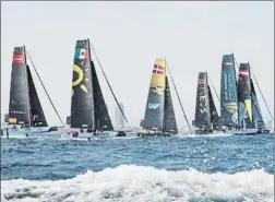  ?? FOTO: LLOYD IMAGES ?? Los barcos participan­tes, en plena regata durante la 1ª jornada