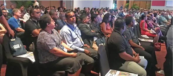  ?? .Photo: Maraia Vula ?? Some of the more than 500 delegates attending the annual CPA Australia-Fiji Branch Congress at the Shangri-La’s Fijian Resort and Spa on September 19, 2019