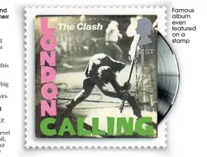  ??  ?? Famous album even featured ona stamp