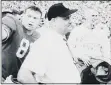  ?? SUBMITTED ?? Chuck Bryant, left, and former Ohio State coach Woody Hayes.