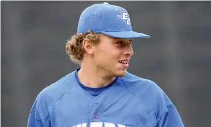  ??  ?? Ryan Costello pictured during his college career with Central Connecticu­t State Blue Devils. Photograph: Gregory Payan/AP