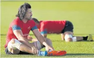  ?? REUTERS ?? South Africa’s Victor Matfield during training.