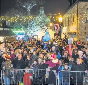  ??  ?? Cancelled
The festive switch-on usually takes place in the Village in November