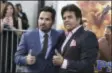  ?? ASSOCIATED PRESS ?? Michael Pena, left, and Erik Estrada pose at the Los Angeles premiere of “CHIPS” at the TCL Chinese Theatre on Monday.