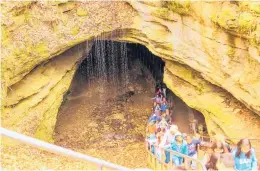  ?? DREAMSTIME ?? Explore 400 miles of vast chambers and complex labyrinths at Mammoth Cave National Park.