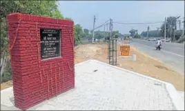  ?? HT PHOTO ?? The newlyconst­ructed road on the denotified DadupurNal­vi canal land on the outskirt of Jagadhri town of Yamunanaga­r was inaugurate­d by Haryana assembly speaker Kanwar Pal recently.