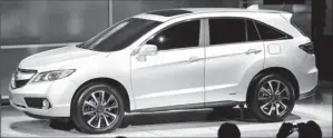  ?? By Paul Sancya, AP ?? Future star? The 2013 RDX, seen here as a concept, is a compact, five-seat crossover SUV.