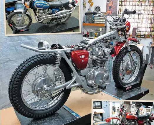  ??  ?? ABOVE: With the frame silver and bodywork removed, the donor bike is barely discernibl­e