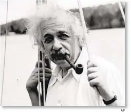  ?? AP ?? Albert Einstein, seen here in 1936, complained of Chinese people’s “abundance of offspring” and wrote of their children being “obtuse.”