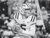  ?? Matthew Hinton / Associated Press ?? LSU hopes QB Garrett Nussmeier will be allowed to play in the Texas Bowl and not burn a year of eligibilit­y.