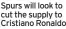  ?? ?? Spurs will look to cut the supply to Cristiano Ronaldo