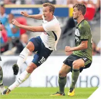  ??  ?? Harry Kane in action last Saturday.