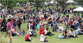  ?? CITIZEN FILE PHOTO ?? Thousands of people took part in Prince George’s Canada Day celebratio­ns at Lheidli T’enneh Memorial Park in 2018.