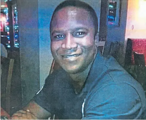 ?? ?? SEARCH FOR ANSWERS: Sheku Bayoh, 32, died in Kirkcaldy in May 2015 after he was detained by police officers.