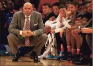  ?? Elsa / Getty Images ?? Former UConn assistant coach Dave Leitao, now in his second stint as DePaul’s head coach, is excited to return to Gampel Pavilion at some point.