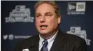  ?? JOHN MINCHILLO — THE ASSOCIATED PRESS ?? Yankees President Randy Levine called on the players’ associatio­n to resume negotiatio­ns with Major League Baseball to start the pandemic-delayed season.