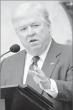  ??  ?? By Rogelio V. Solis, AP End of term: Mississipp­i Gov. Haley Barbour, pictured Jan. 4, ended his second term Tuesday.