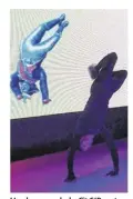  ??  ?? Un danseur de la Cie S’Poart devient, grâce à la Motion capture, un Napoléon maîtrisant le hip-hop !