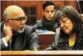  ??  ?? CONSULTING: John Riley, instructin­g attorney, and Patricia de Lille.