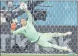  ?? VADIM GHIRDA — THE ASSOCIATED PRESS ?? Switzerlan­d goalie Yann Sommer saves a penalty shot by France’s Kylian Mbappe in the Euro 2020 round of 16 soccer match Monday.