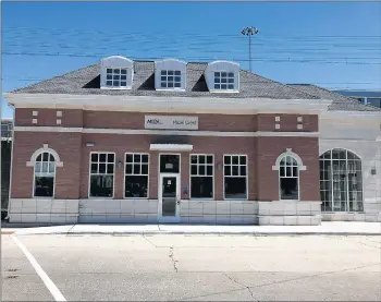  ?? PAUL EISENBERG/DAILY SOUTHTOWN ?? The refurbishe­d facade of the Hazel Crest Metra station is picturedWe­dnesday in Hazel Crest. Metra and village officials gathered Thursday to officially open the station after a $3.5 million renovation project.