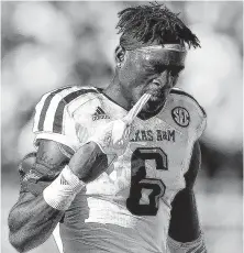  ?? Karen Warren / Staff photograph­er ?? Texas A&amp;M defensive back Donovan Wilson returns for one more season after missing most of 2017 with a fractured foot.