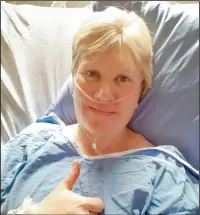  ?? SUBMITTED PHOTO ?? Rhonda Dawes recently returned to Lethbridge following surgery to donate a kidney to an anonymous recipient last month.
