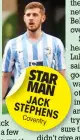  ??  ?? STAR MAN JACK STEPHE
NS Covent
ry