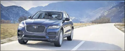  ?? JAGUAR ?? The 2017 Jaguar F-Pace has a combinatio­n of good looks, luxury comfort and cargo capacity, as do many automakers’ luxury SUVs.