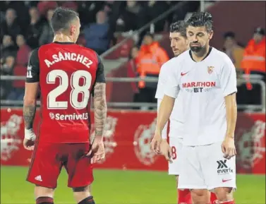  ??  ?? Nolito resopla tras una ocasión fallada en la segunda mitad.