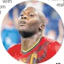  ?? AP ?? In this file photo, Belgium’s Romelu Lukaku celebrates scoring a goal during their Euro 2020 soccer championsh­ip match against Finland at Saint Petersburg Stadium in St. Petersburg, Russia. Lukaku pronounced himself ready to play on Sunday against Arsenal.