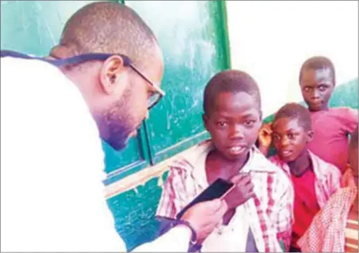  ??  ?? Dauda talking to THISDAY reporter, Martins Ifijeh