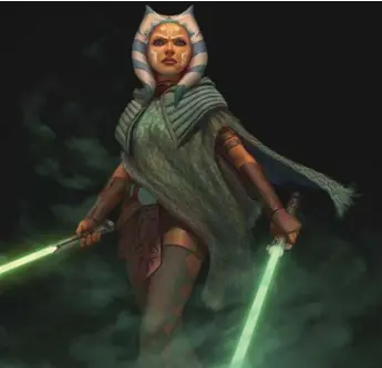  ??  ?? Ahsoka Tano was reviled by fans at first but became an important part of the animated series Star Wars Rebels.