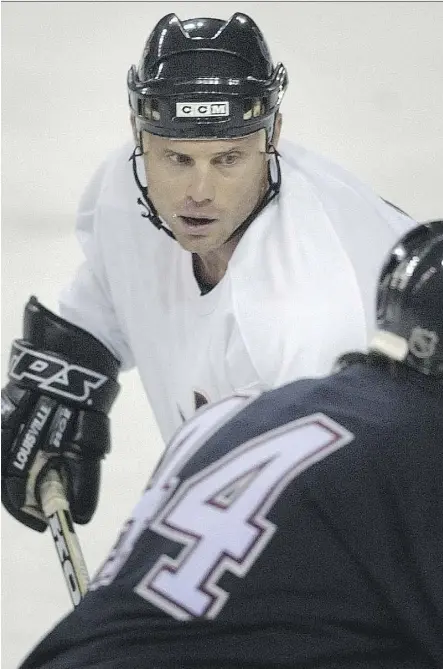  ?? WARD PERRIN/FILES ?? Former NHL defenceman Zarley Zalapski of Leduc represente­d Canada at the 1988 Calgary Olympics and played 637 games with five NHL teams, including the Calgary Flames.