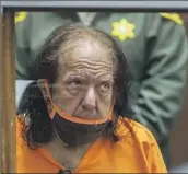  ?? David McNew Associated Press ?? FORMER adult film star Ron Jeremy at his 2020 arraignmen­t in Los Angeles on sex assault charges.
