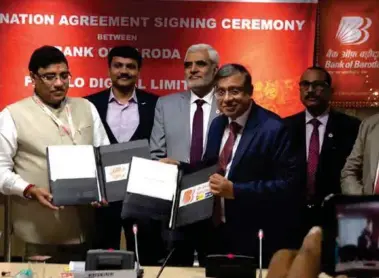  ??  ?? Bank of Baroda and Paisalo Digital Limited Enables MSME Priority Sector Loan by Co-Originatin­g Loan Agreement