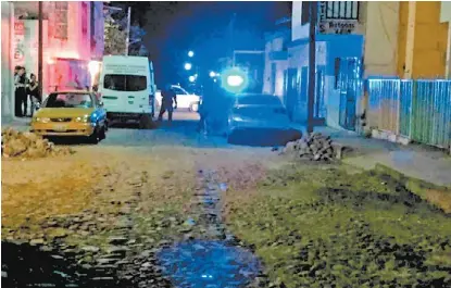  ?? ESPECIAL ?? El lugar donde fue encontrado el coche con los dos cuerpos.