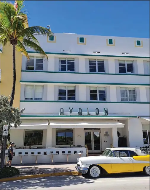  ?? SCOTT HARTBECK — TRAVELPULS­E/TNS ?? Art Deco architectu­re in South Beach, Miami.